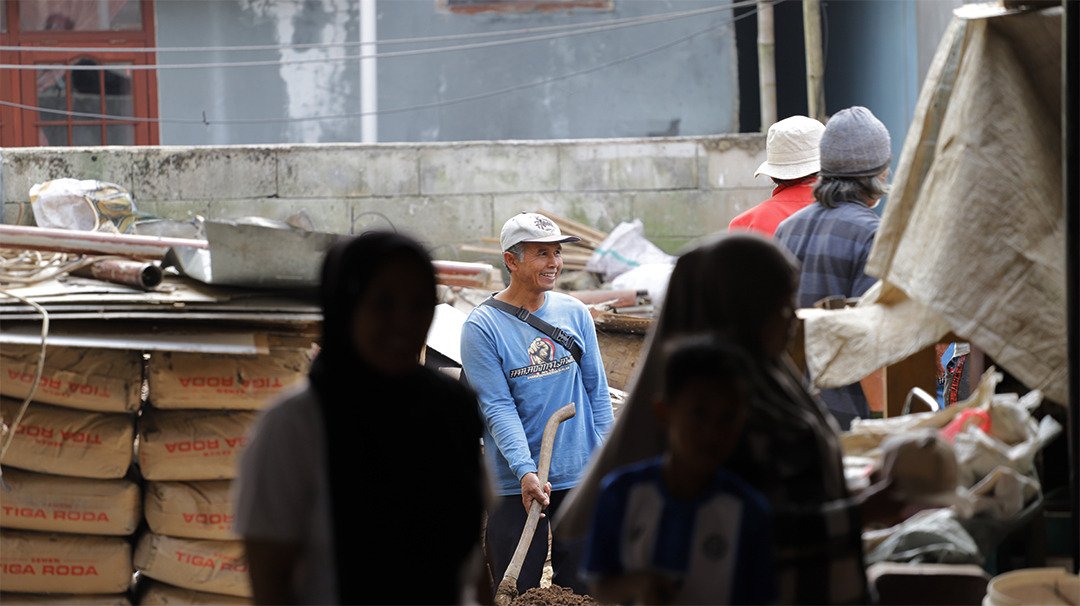 Dokumentasi progres struktur terkini pembangunan Majelis Taklim Al-Ishlah